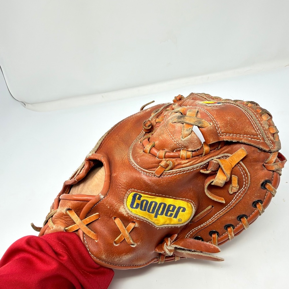 Cooper Baseball Glove Mens Brown Black Diamond Pro Scoop Right Hand Catcher